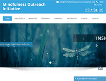 Tablet Screenshot of mindfulnessoutreachinitiative.org